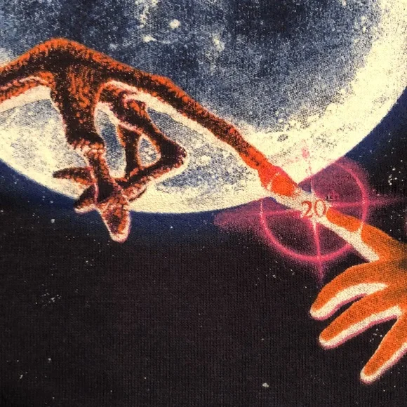 E.T. THE EXTRA TERRESTRIAL 20th ANNIVERSARY YOUTH L MOVIE PROMO TSHIRT NWOT #530 - Picture 7 of 11